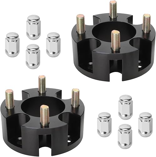 Miniatura 2 de Roykaw Espaciadores de rueda de repuesto para carrito de golf compatibles con modelos EZGO/Club Car/Yamaha de 4 × 4 pulgadas, adaptadores de