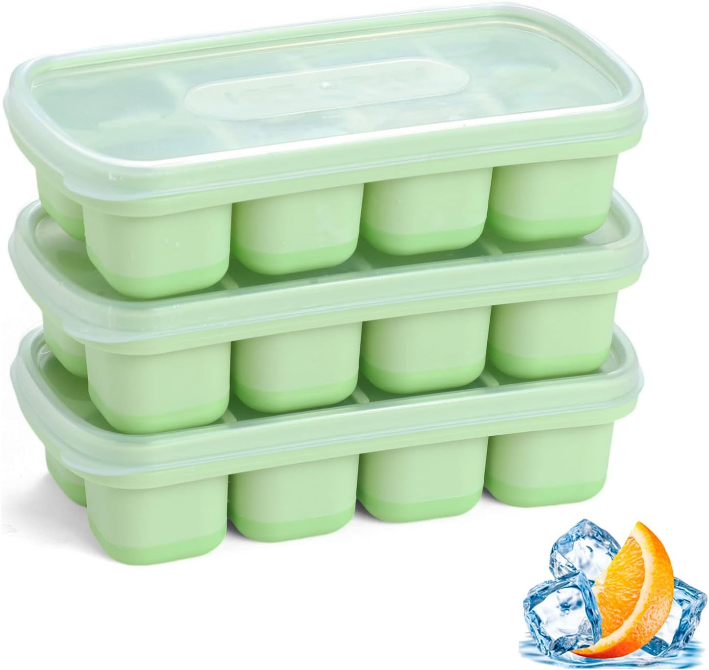 Ice Cube Trays for Mini Freezer 3 Pack Mini Ice Cube Trays with EasyRelease