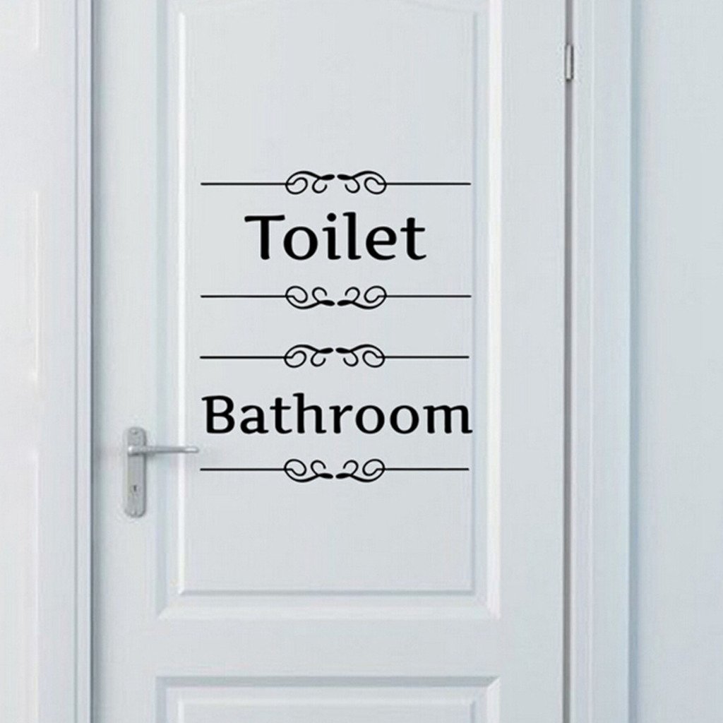 Decor Villa Toilet and athroom Sign Bathroom Wall Sticker & Dceal (PVC Vinyl,Size -30 cm x 27 cm) (B01ITIT3AW) Amazon Price History, Amazon Price Tracker