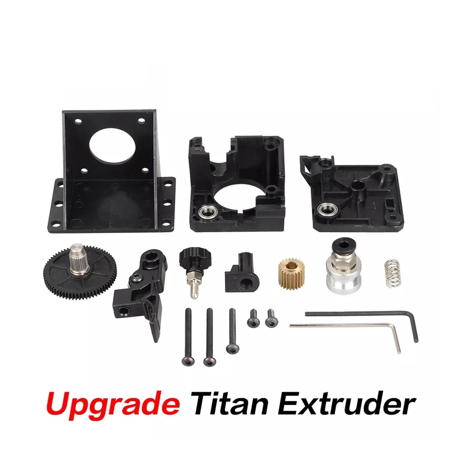 Compatible con E3D, kit de extrusora Titan for V6 J-head Soporte de montaje Bowden Filamento de 1,75 mm Relación 3:1(Red)