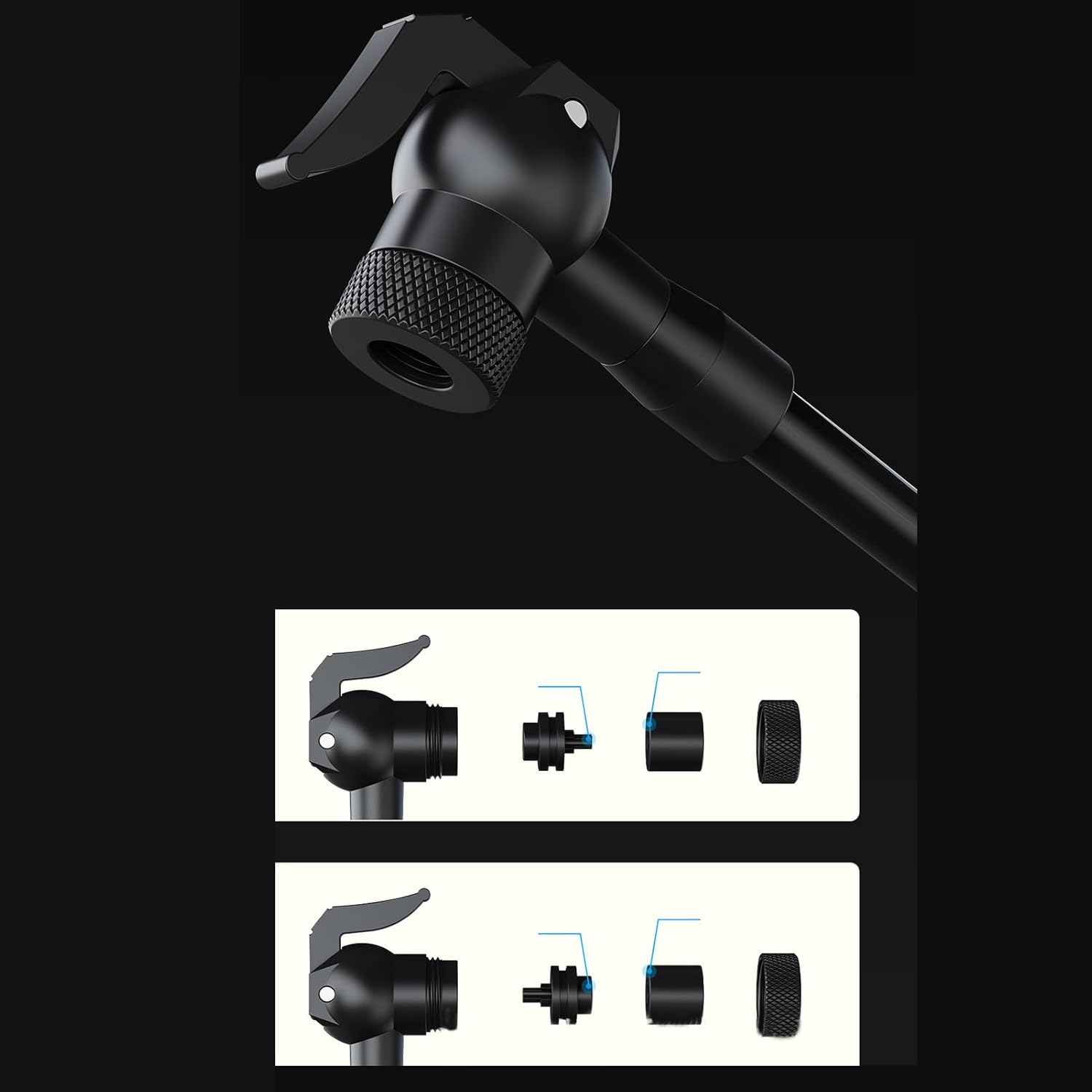 Bike Tire Air Tank | 200PSI 1.2L Portable Aluminum Alloy Tank - Bike Tires Air Inflator,for Cycling Road Mountain Urgency Race Exercise Sports Motorcycle Scooter Travel Outdoor