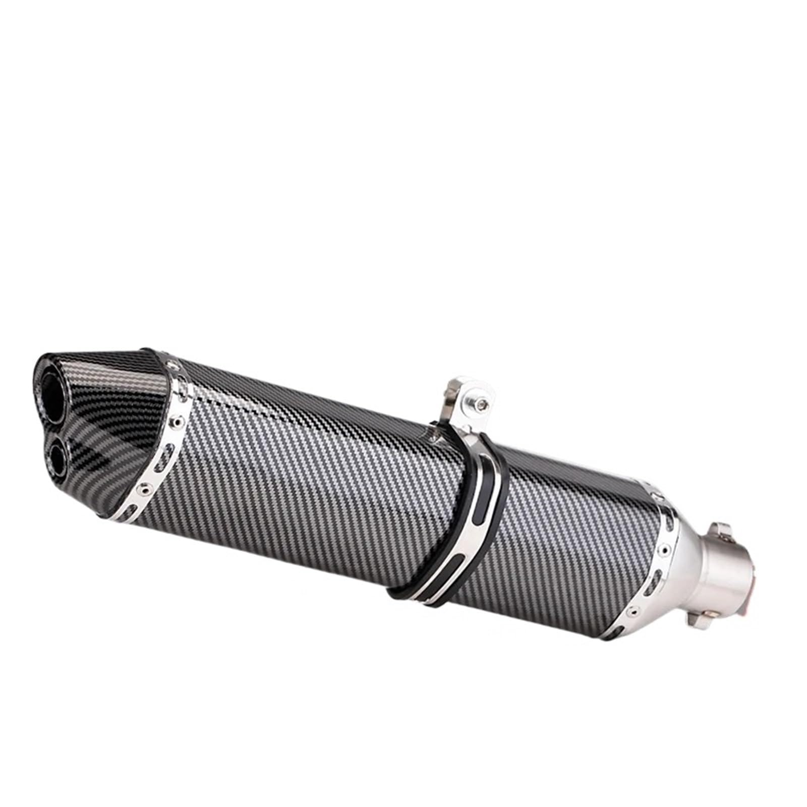 Silenciador escape motocicleta Tubo De Escape Universal Para Motocicleta De 51 Mm Longitud 300/370/470 Mm Acero Inoxidable