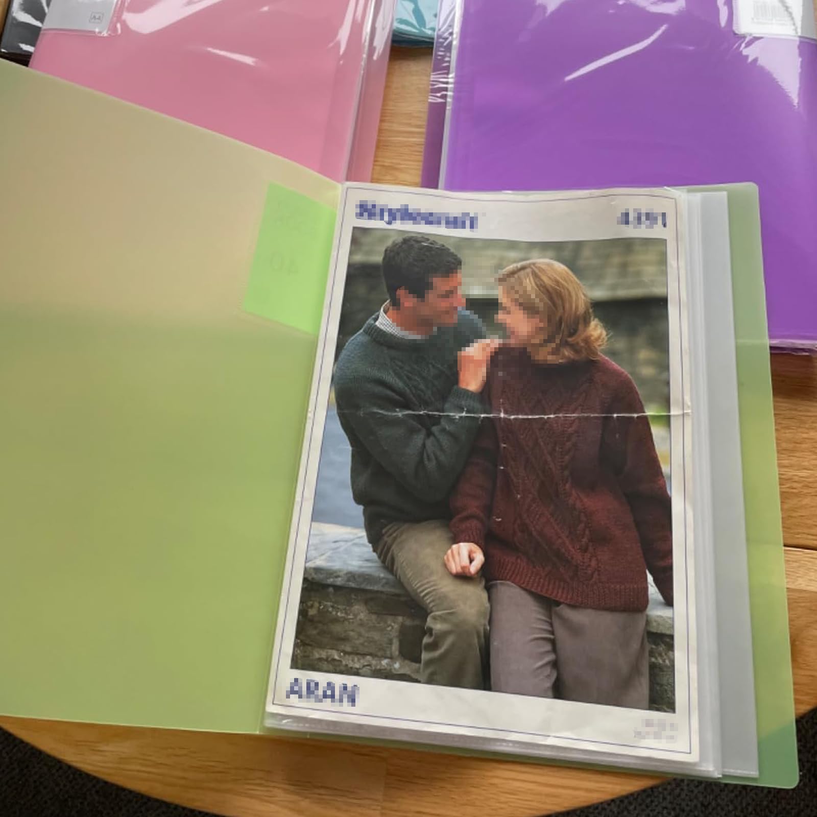 10 Stück A4 Sichtmappe mit 400 Taschen, 5 Farben, verstärkte Kunststoffhüllen, Dokumenten-Organizer, A4-Präsentationsmappen für Büropersonen, Büros
