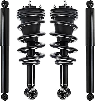 Detroit Axle - 4WD Front Struts & Coil Springs Rear Shock Absorbers Replacement for 2014-2018 Chevy GMC Silverado Sierra 1500 LD Limited