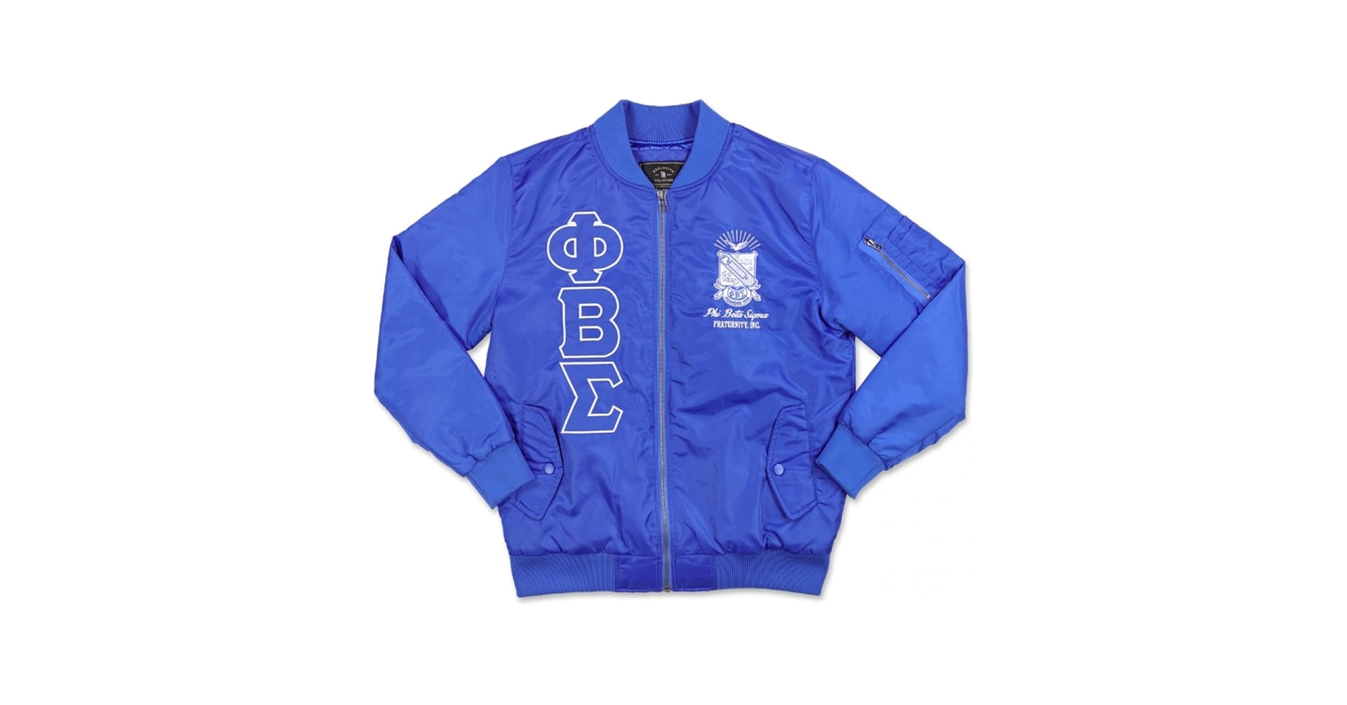 Big Boy Phi Beta/Β Sigma Divine 9 S3 Mens Bomber Jacket