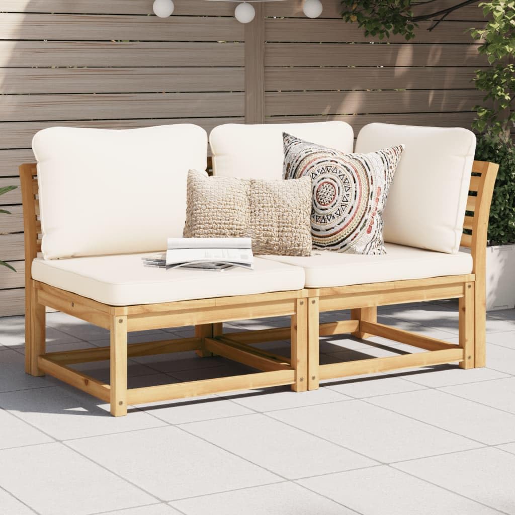 LAPOOH 366492 - Set di mobili da giardino in legno di acacia, mobili da giardino all'aperto, set da giardino per esterni, set divano da giardino