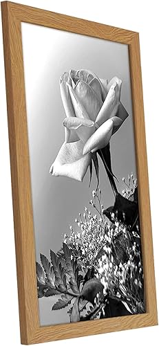 Vista 77 de Americanflat - Marco para póster de 71 x 74 cm con plexiglás pulido, portarretratos negro de madera industrializada, Epic Collection, marco ancho