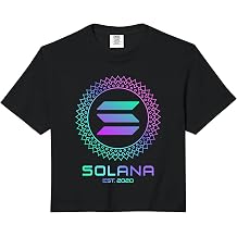 SOL Solana Crypto Coin Blockchain | Solana Comfort Colors Crop Top