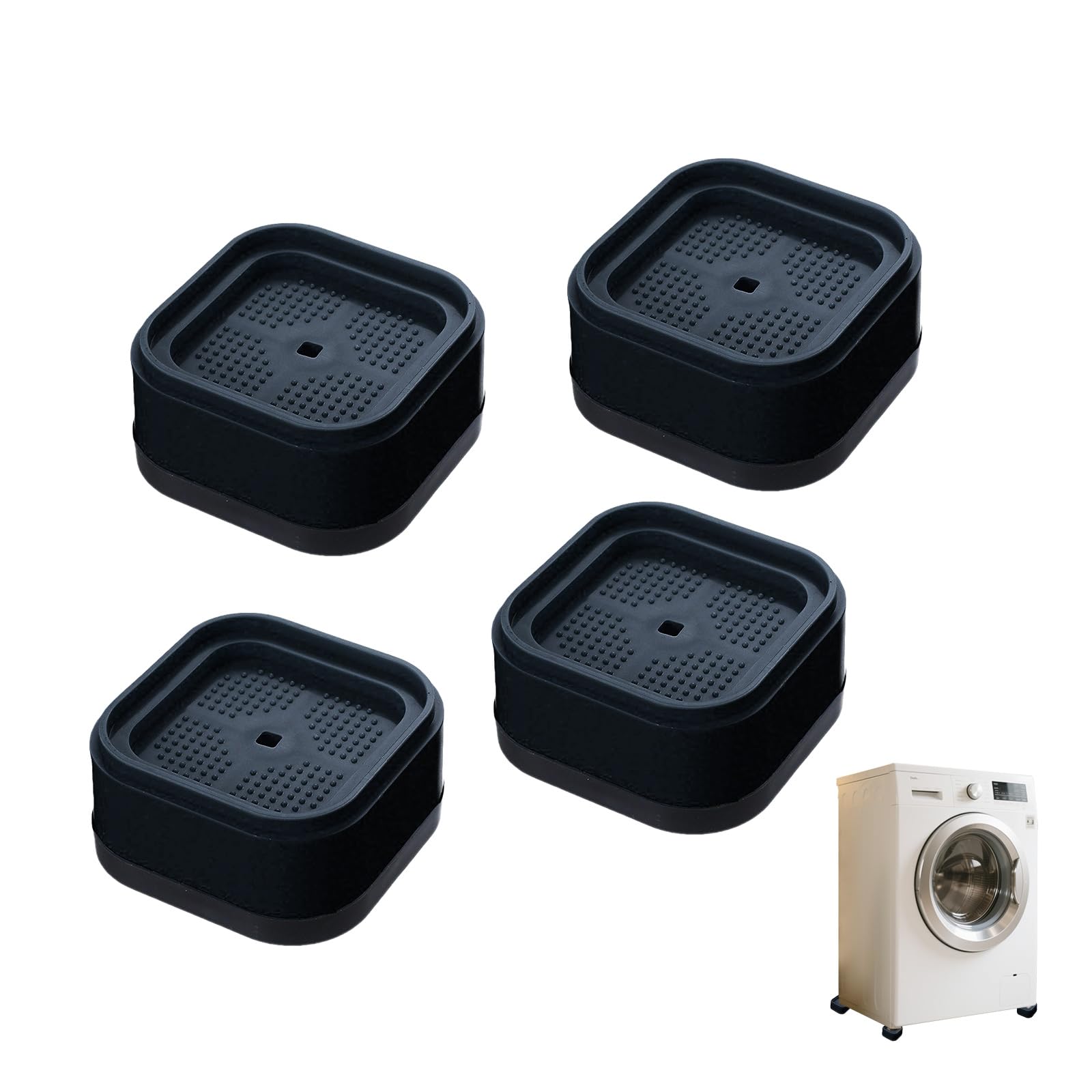 Furniture Risers 4 PCS Table Lifts Risers Furniture Risers for Sofas Chair Raisers Durable Furniture Raisers Blocks Square Bed Raisers Heavy Duty Leg Risers for Chair Sofa Desk Couch Table Legs