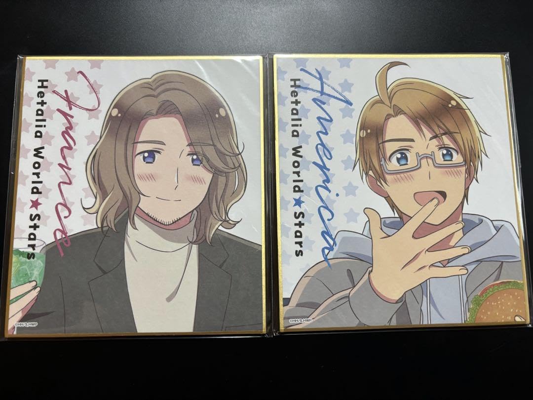 Amazon.co.jp: ヘタリア フランス・アメリカ 色紙 : 文房具