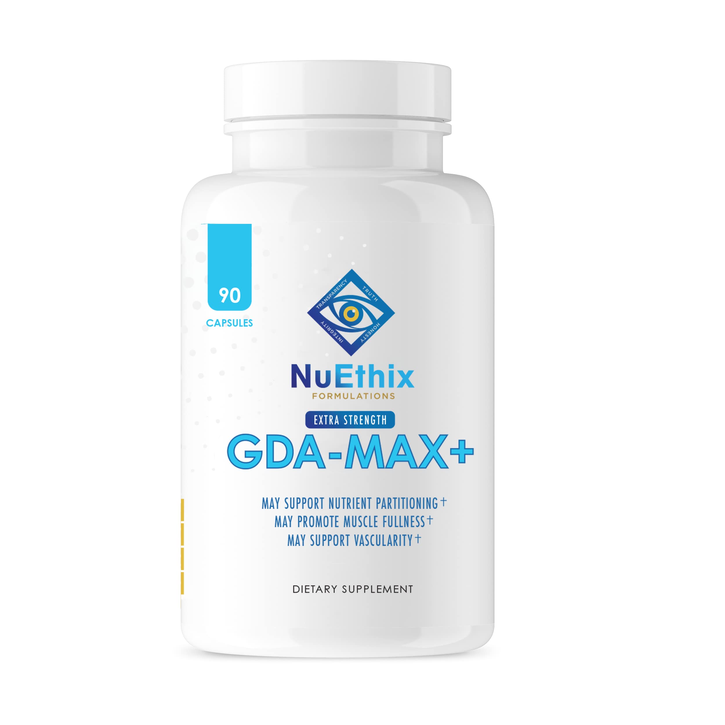 NuEthix Formulations GDA-MAX+ Dietary Supplement with Double Berberine, 90 Capsules