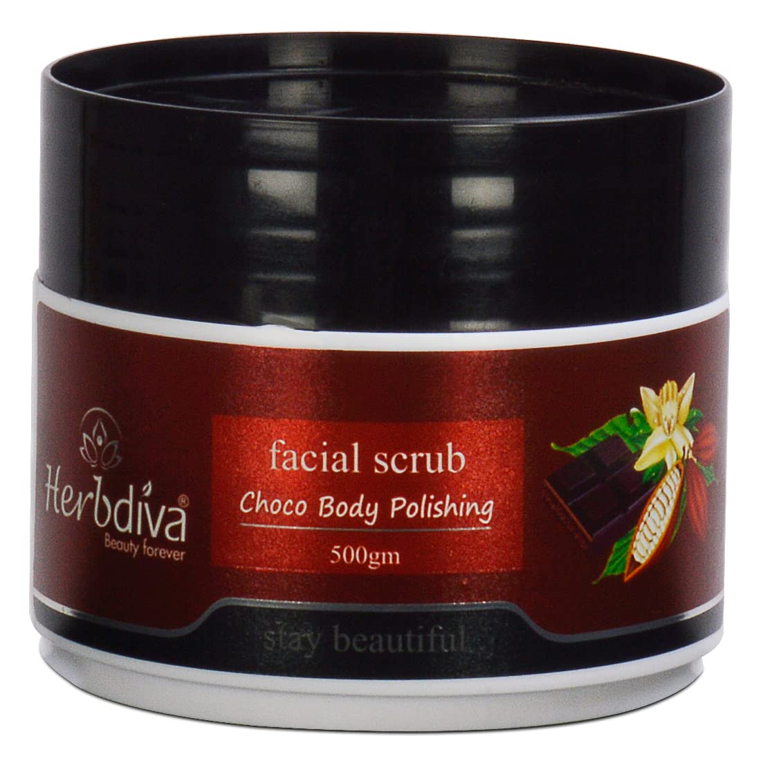 Choco Body Polishing Facial Scrub 500GM | Removes Tan, Blackheads & Dirt, Soft & Smooth Skin | Enriched With Sweet Almond Oil & Vitamin C-image-41