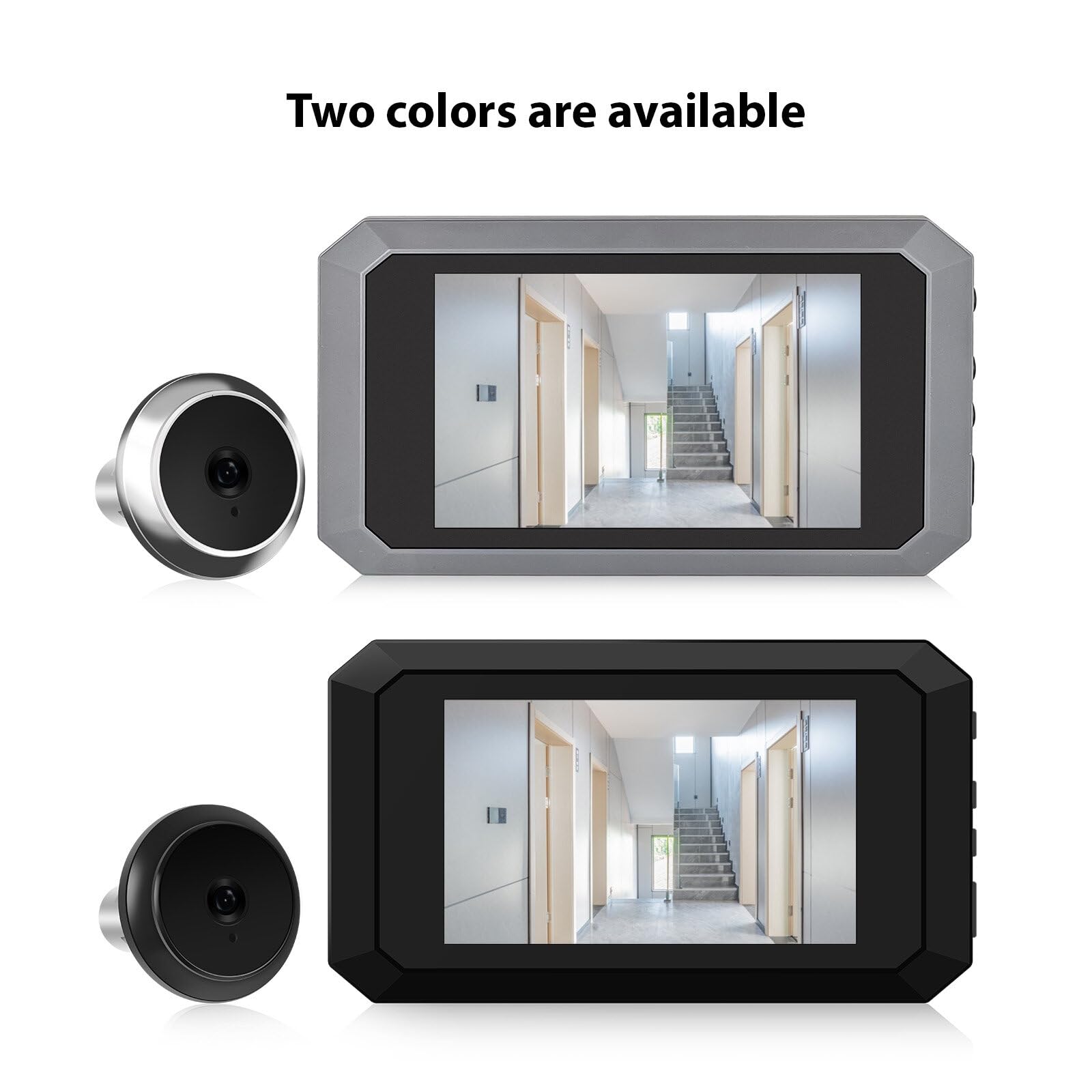 Amazon.co.jp: アパートドア用3.5インチのぞき穴カメラ 2MP LCD