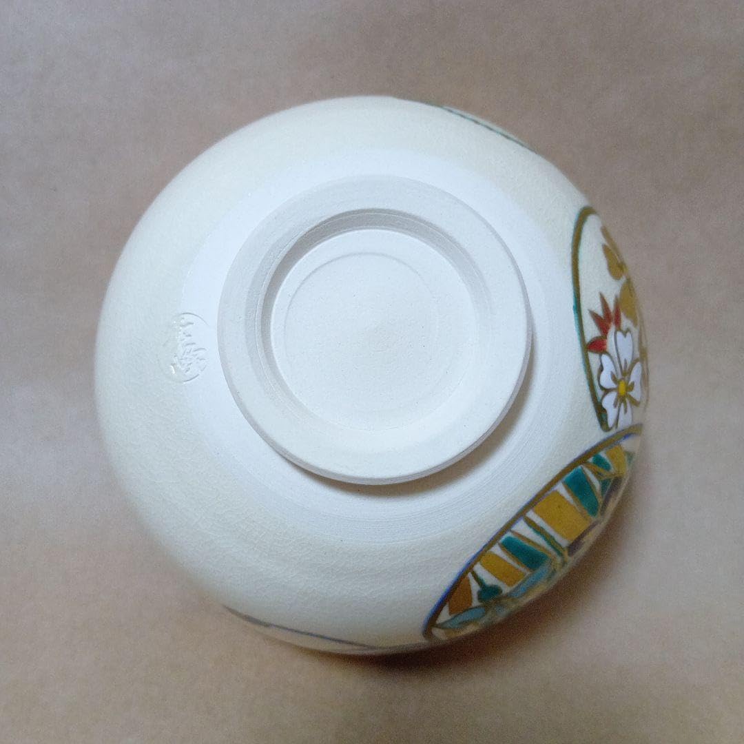 茶道具 色絵瓢草花茶碗 茶碗 色絵 桜花流水 茶器＆茶道具 抹茶碗