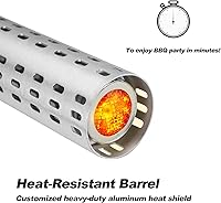 Vista 4 de Skyflame Encendedor y Arrancador Eléctrico de Carbón con Soplador Integrado Arrancador de Parrilla Ahumadora de Barbacoa para Interiores