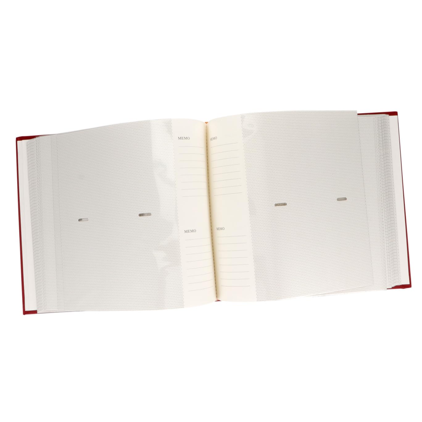Álbum de Bolsillos Rojo 200 Fundas, Pp y Papel para Fotos | Diseño Elegante, Formato de Inserción, Adecuado para Bodas y Ocasiones Obsequios