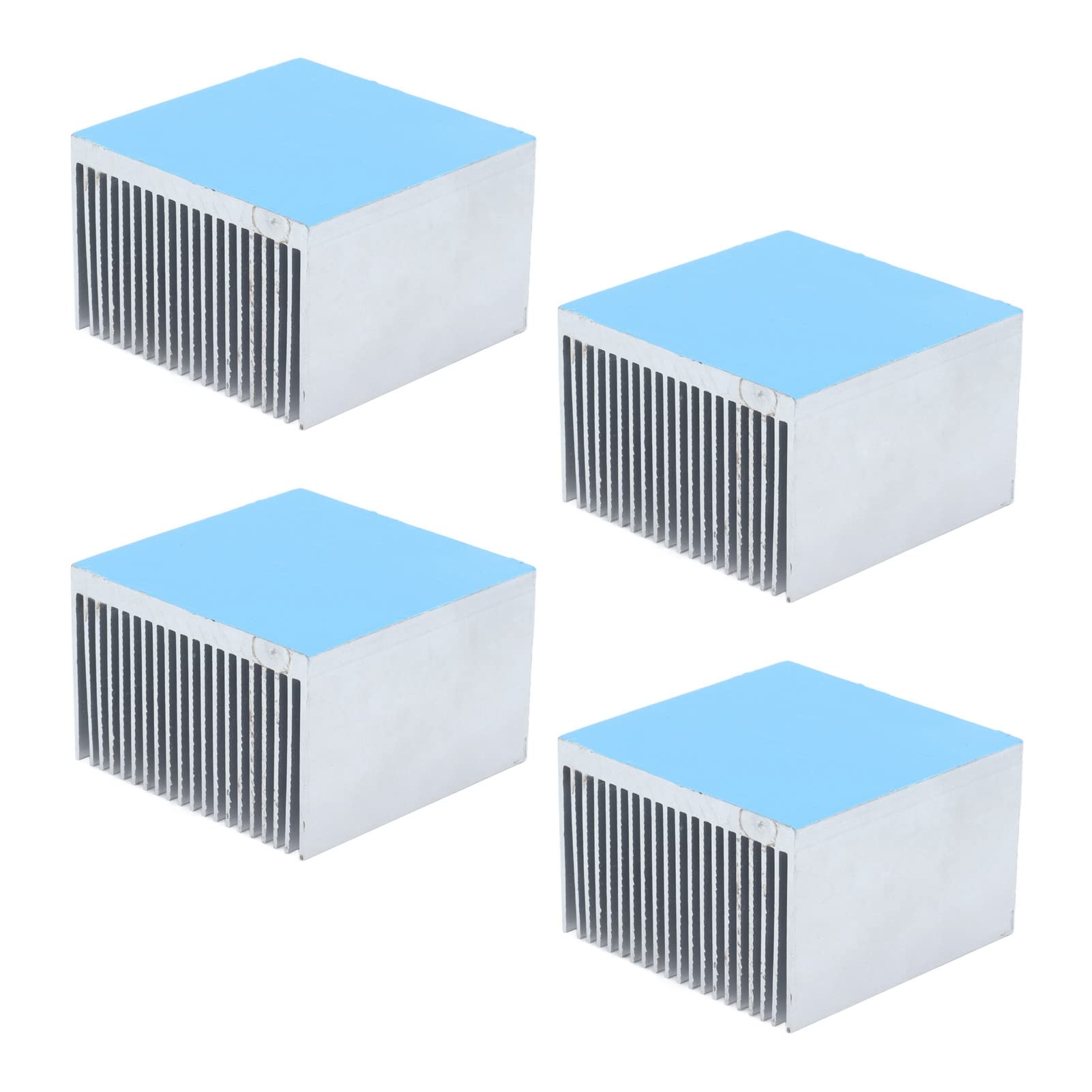 Cocoarm 4 Alette di Raffreddamento Dissipatore di Calore in Alluminio 60x60x39mm Dissipatore di Calore Anodizzato per Modulo CPU e Modulo di Alimentazione Raffreddamento Ampia Area di Contatto con