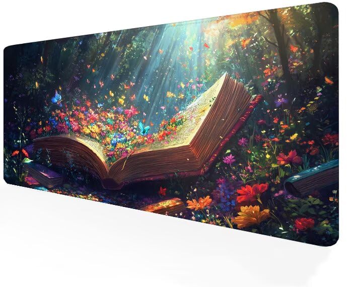Tapis de souris grand format idéal pour le télétravail et l'ambiance bureau