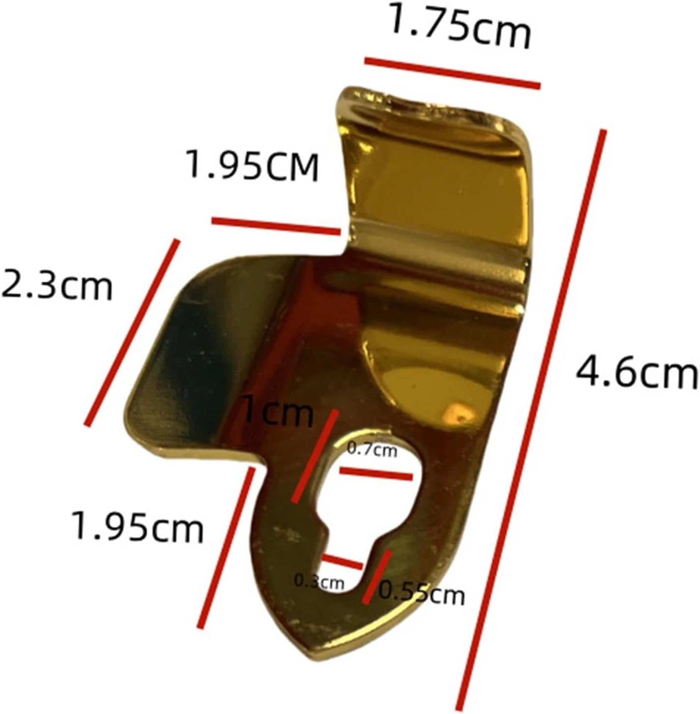 Clarinet Thumb Rest 10Pcs Saxophone Thumb Rest Support Hook Metal Finger Holds Thumb For Right Hand Alto Soprano Tenor for Clarinet oboe(L)