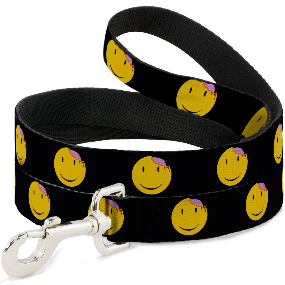 Laisse pour chien Buckle Down Smiley Brain accessoire de promenade en nylon imprimé