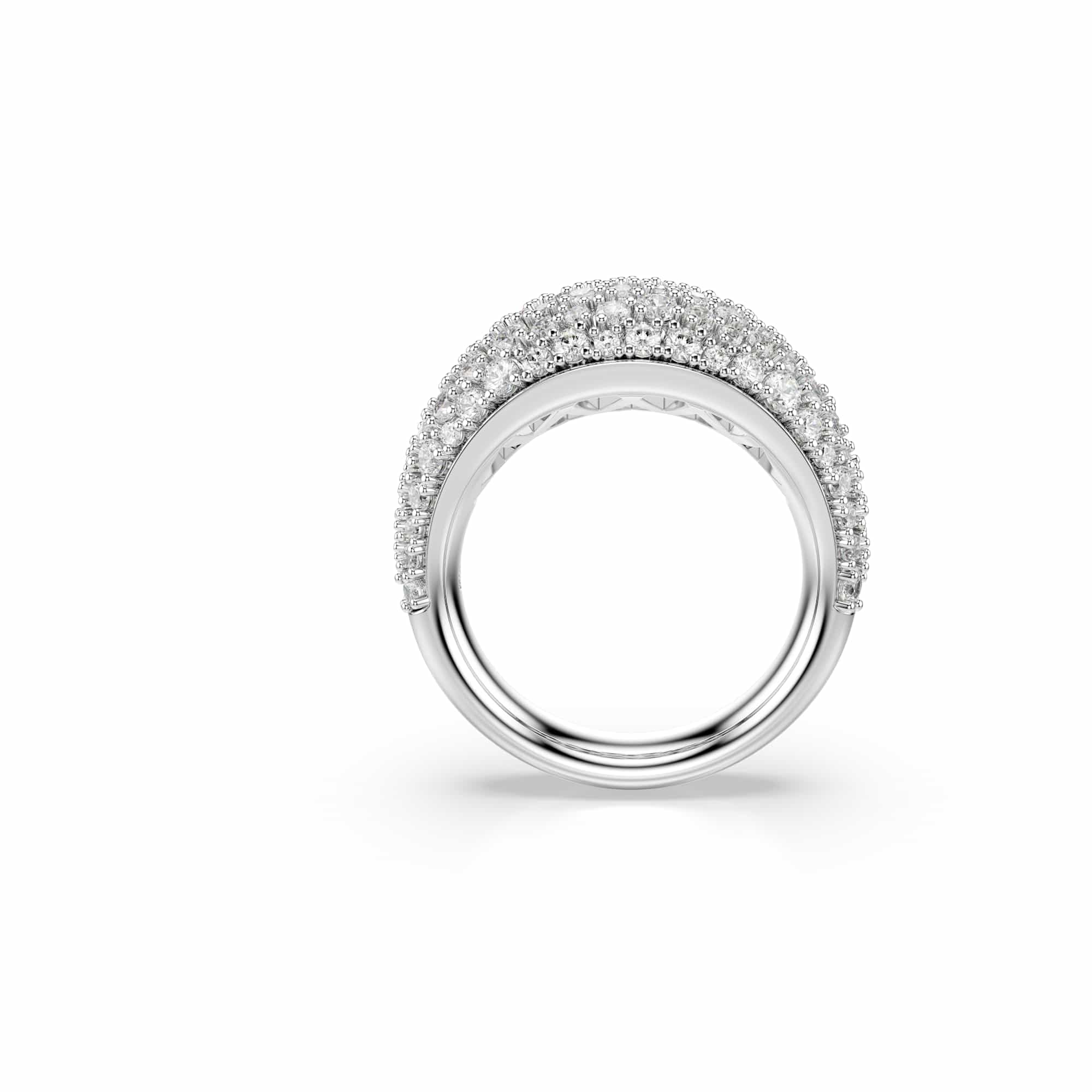Swarovski Sublima Colección anillo, blanco, chapado en rodio