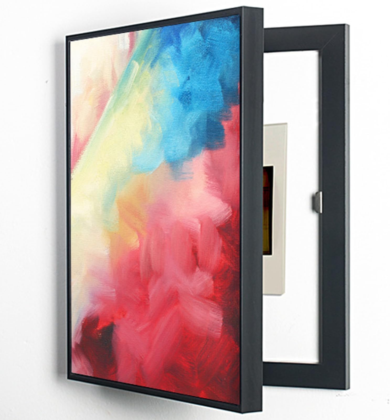 C,55X65cm, Wall-Mounted Electrical Panel Cover Minimalist Hidden Meter Box Decorative Painting Modern Decorative Abstract Art Painting Box Decoration Detachable Fuse Box Cover