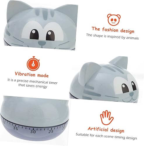 Miniatura 5 de Temporizador de dibujos animados para el hogar, temporizador digital para herramientas manuales, temporizador visual para gatos, temporizador visual