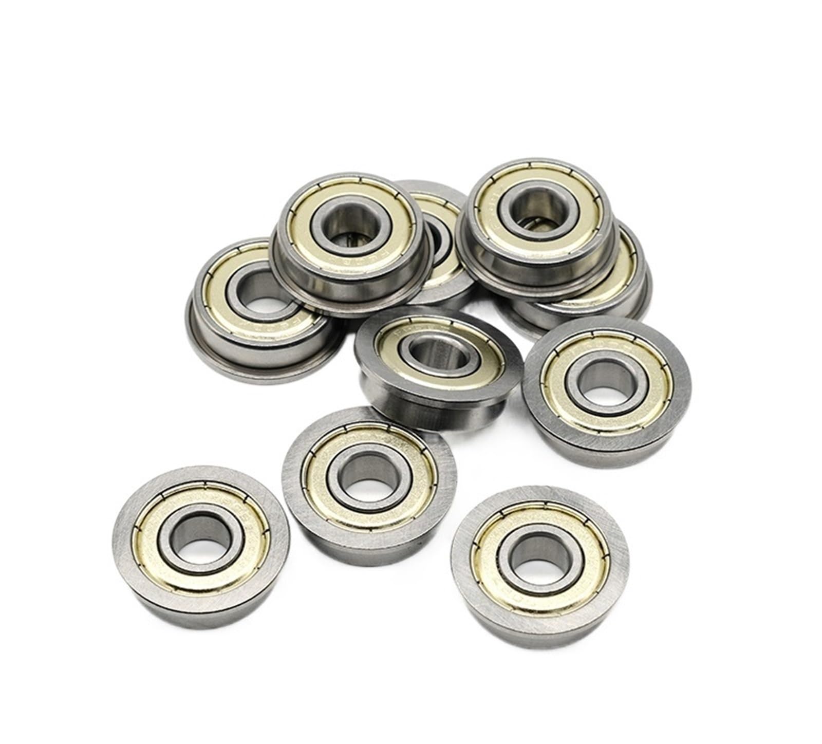 HYUJNAFZR Bimetal Seal Shield Micro deep Groove Bearing 4pcs FMR63ZZ 3x6x2.5mm Flange Bearing Deep Groove Ball Bearings