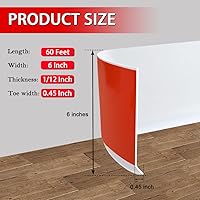 Vista 57 de FONUNO - Base de vinilo para pared, moldura de zócalo de 4 pulgadas, flexible, autoadhesiva con diseño para pegar y despegar, 4 pulgadas x 20 pies