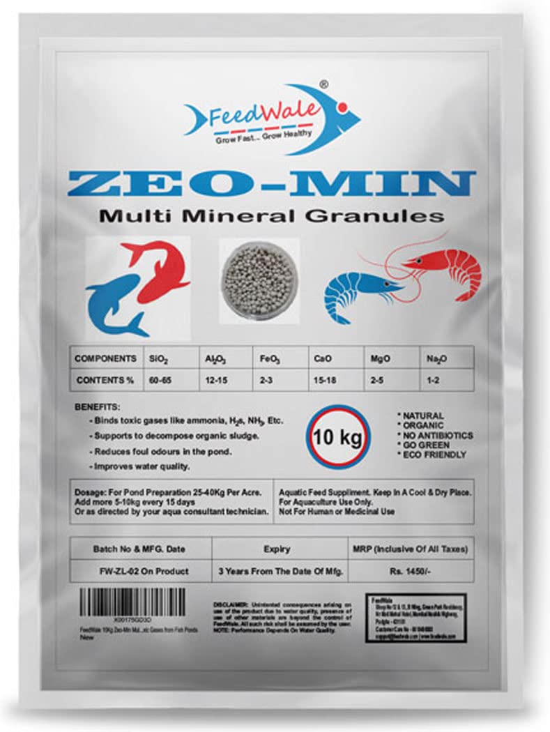 FeedWale 10Kg Zeo-Min Multi Mineral Zeolite Granules to Remove Ammonia & Toxic Gases from Water (B085QG27VT) Amazon Price History, Amazon Price Tracker