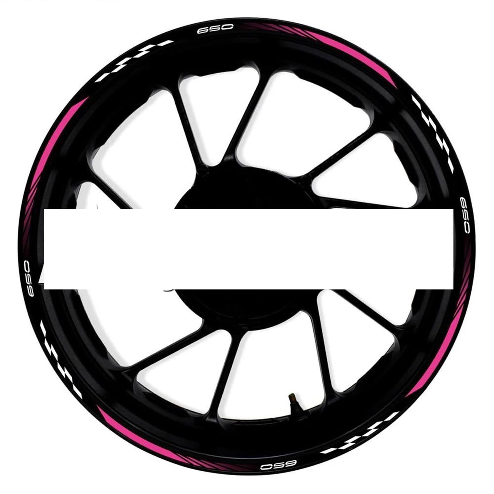 Motorcycle Wheel Stickers Reflective Decals Rims for Kawasaki Z650 Z 650 Z-650(Style 20)