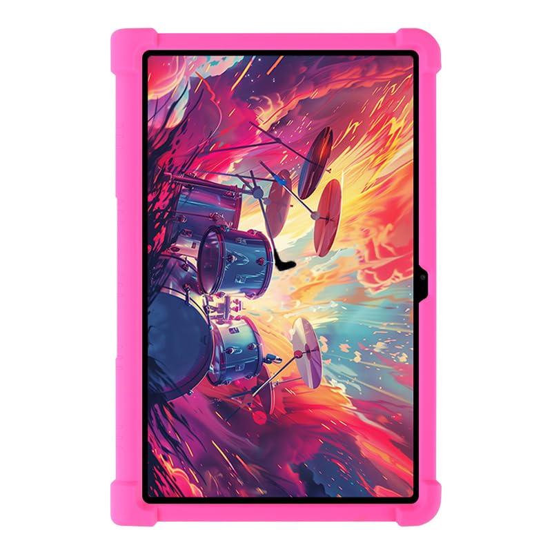 Image of for Lenovo Xiaoxin Pad Studio 11.5 inch /Tab Plus Silicone Case with Kickstand Rugged Protective Cover - Rose