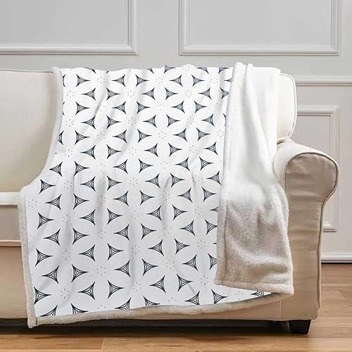 Cobijas Calientes para Invierno - Cobijas Calientes para Invierno Geometría Celosía - Manta moderna gruesa suave y acogedora para sofá, cama, sofá,
