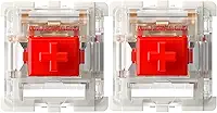 Gateron G Red Pro Switches Prelubrificado 3pin RGB SMD Linear para Teclado Mecânico de Jogo (36 Pcs, Vermelho)