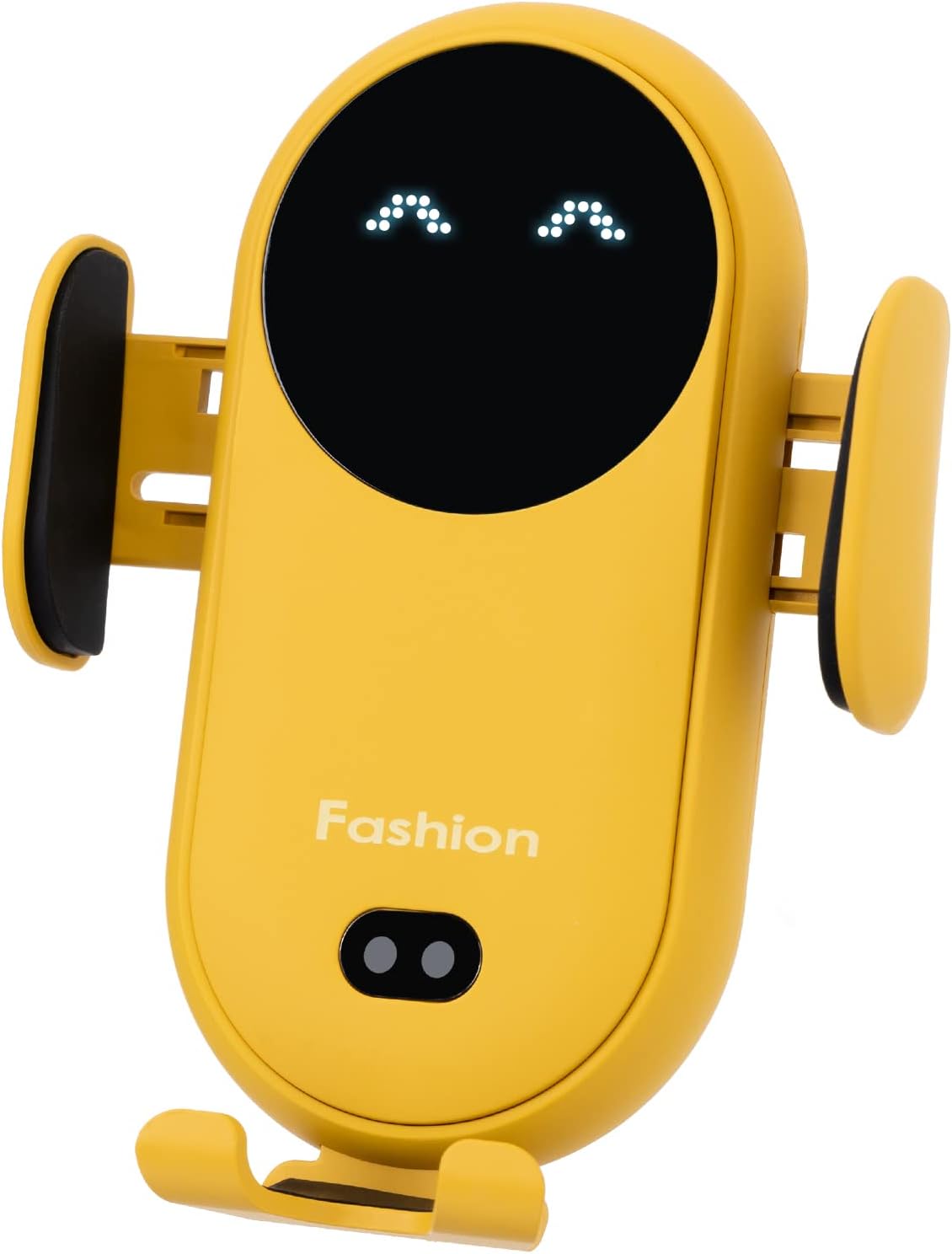 Wireless Car Charger, Phone Mount for Car Wireless Charger Smart Sensor Air Vent, Automatic Clamping Phone Holder Compatible with iPhone 13/12/11//XS/XR/8, Samsung S22/S21/S20/Note 20, etc(Yellow)