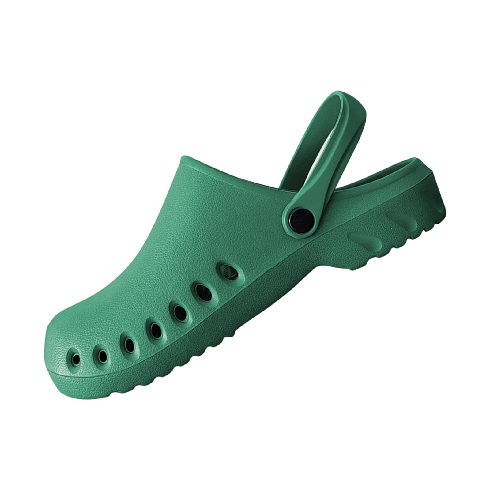 Nursing Clogs Breathable Sandals Casual Garden Workwear for Women Work Shoes 37 38 Green-image-21