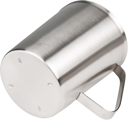 Vista 4 de Taza medidora, tazas medidoras de acero inoxidable (64 onzas/2 litros - 8 tazas), jarra de espuma de alta resistencia, jarra de espuma de leche
