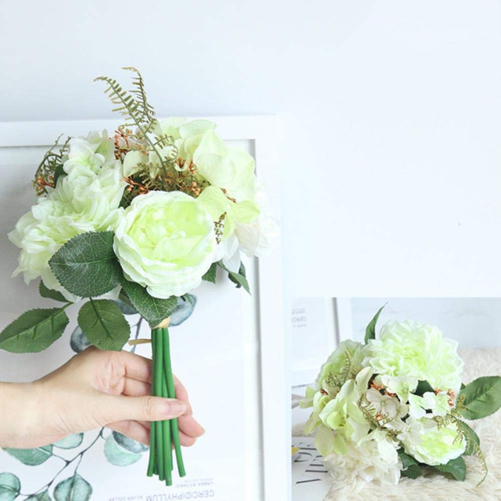 LAGEDOUDING Artificial Flowers Bouquet Dahlia Plants Silk Real Touch Flowers DIY for Home Garden el Office Wedding Party Flora,A1