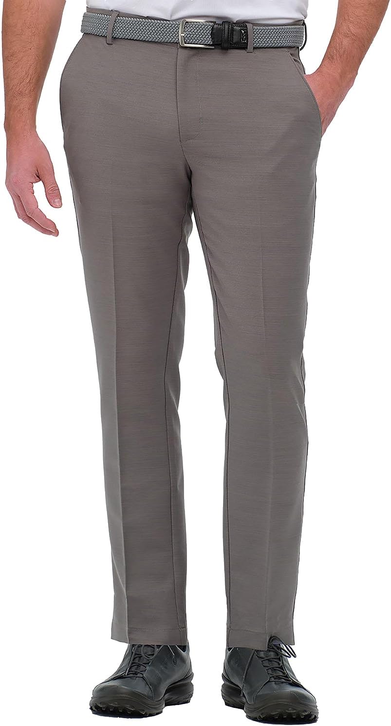 Greg Norman Men's Golf Performance Classic Fit Flat Front Stretch Sweatpants, Moisture-Wicking Lightweight Casual Dress Pants
