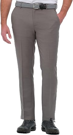 Greg Norman Mens Golf Performance Classic Fit Flat Front Stretch Sweatpants, Moisture-Wicking Lightweight Casual Dress Pants
