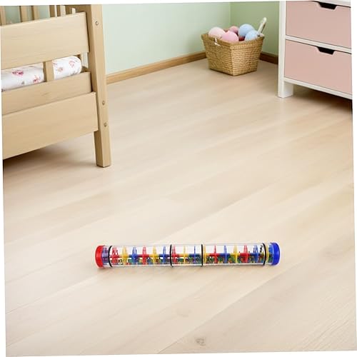 Toyvian Rain Stick Sensory Cognitive Rain Maker Instrument Spiral Design Tube for Engaging Musical Accessory for Early Education and Playtime