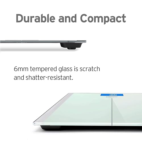 Vista 5 de Etekcity Scale for Body Weight, Bathroom Digital Electric Scale for People, Measures Weight up to 400 lbs, White