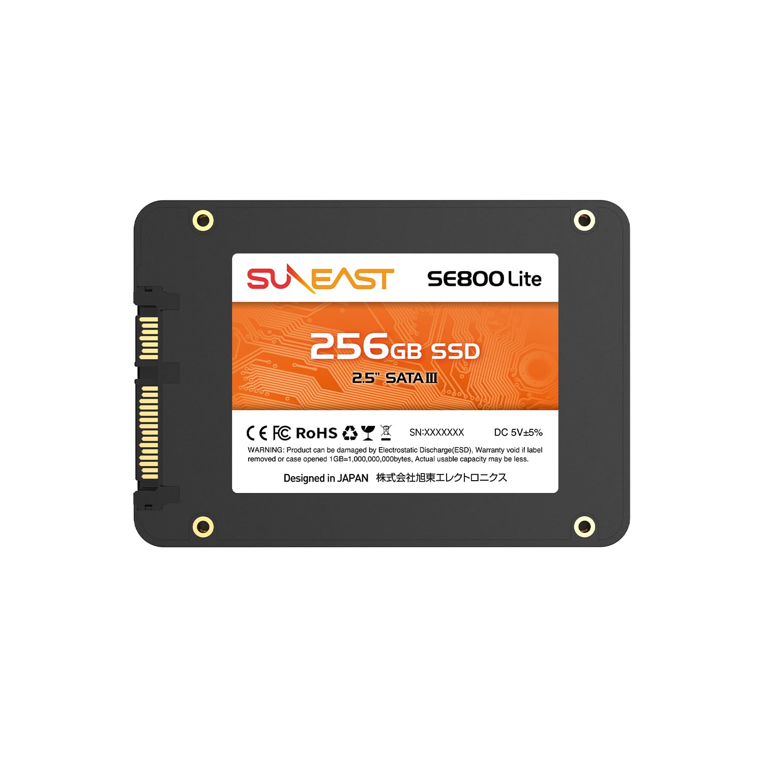 Amazon | SUNEAST 内蔵SSD 256GB 2.5インチ 3D NAND採用 SATA3 6Gb/s