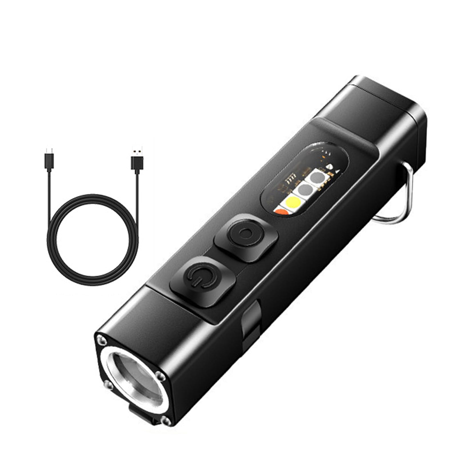 Limtula Aluminum Keychain Flashlight, Rechargeable Compact LED Torch, Bright Output, Light for Outdoor Camping and Travel Camping Torch Travel Light Hiking Lamp Home Outage Patrol Compact