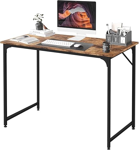 Escritorio de computadora de estilo moderno y simple de 40 pulgadas, escritorio para juegos y escritorio de oficina en casa para estudiar, escribir