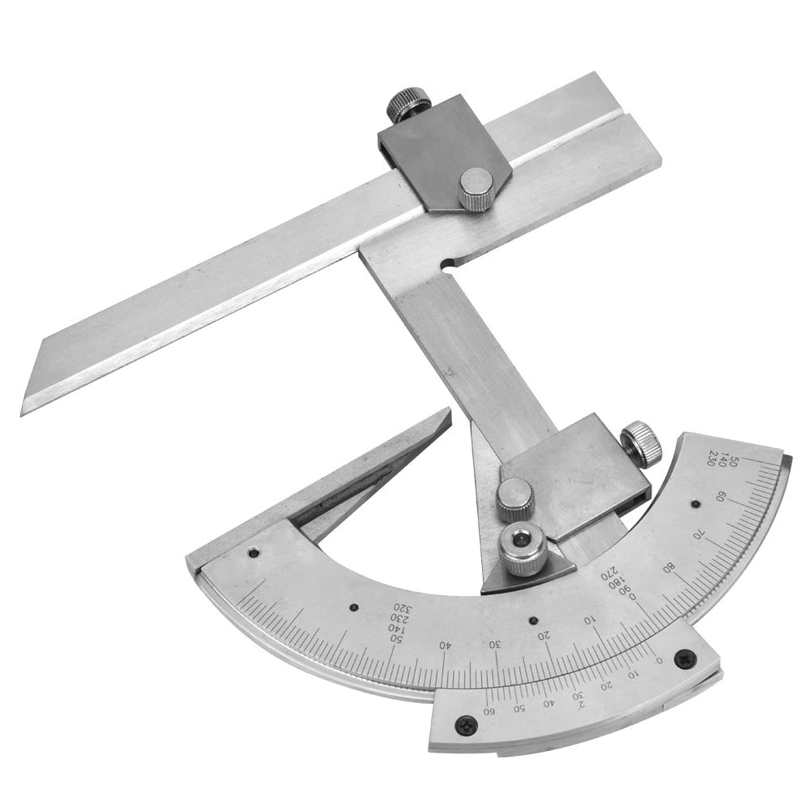 Transportador de Bisel Universal, Regla de Medición de ángulo de 0 a 320 °, Herramientas, Regla de Medición de ángulo