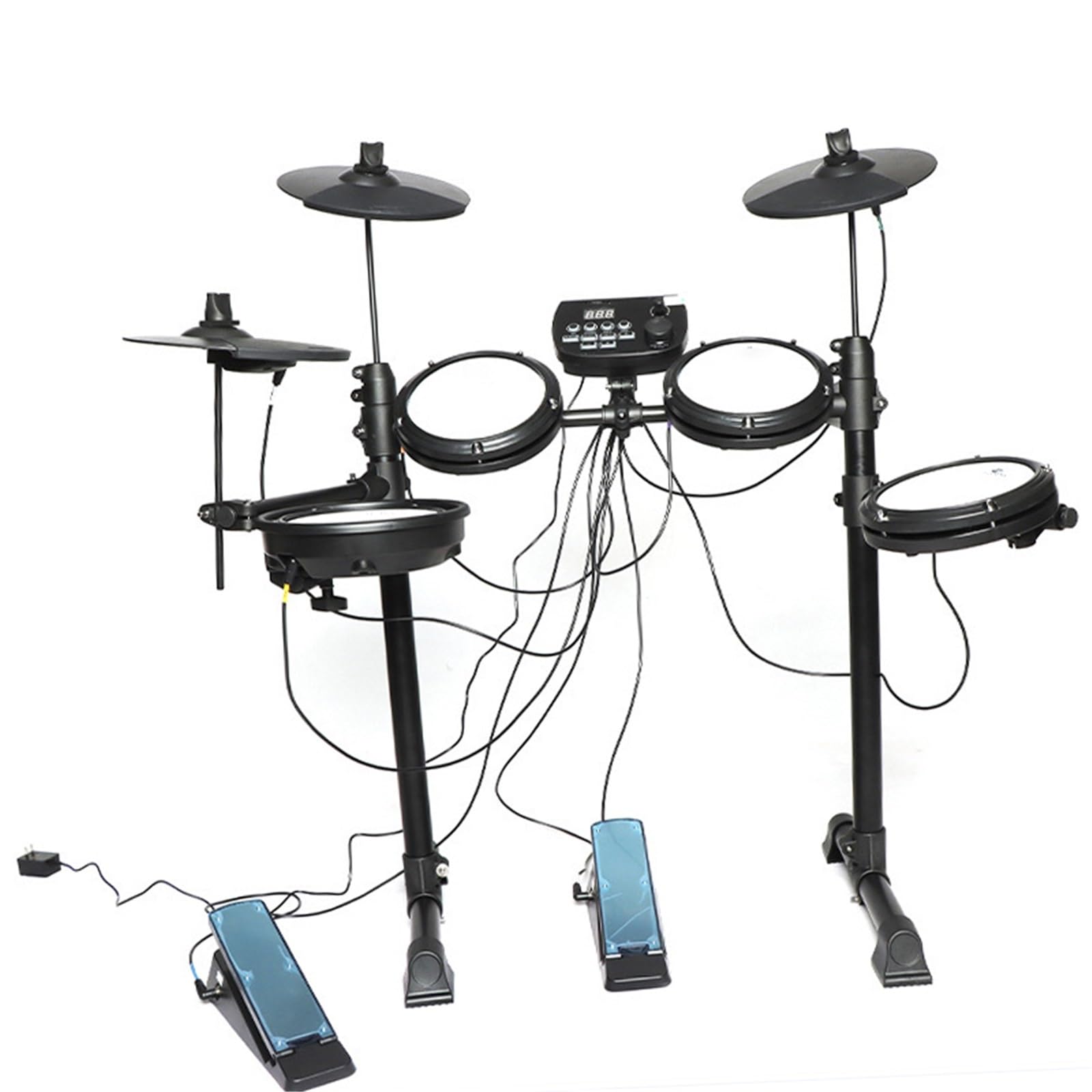 Tamburo Elettronico Tamburo Jazz Elettrico Strumento Per Principianti Casa Adulto Mesh Pelle Jazz Tamburo Elettronico