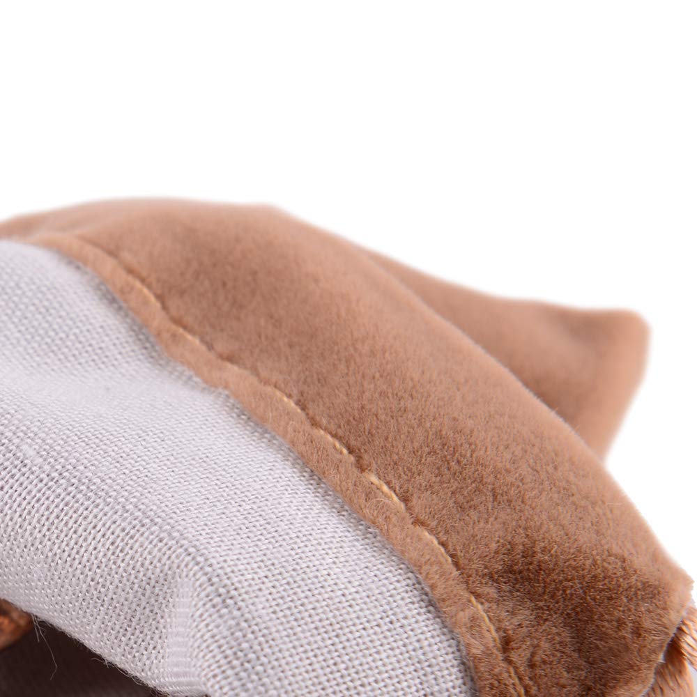 50PCS colore misto a sacchetti regalo accessori piccoli raccolti in velluto con coulisse Coffee