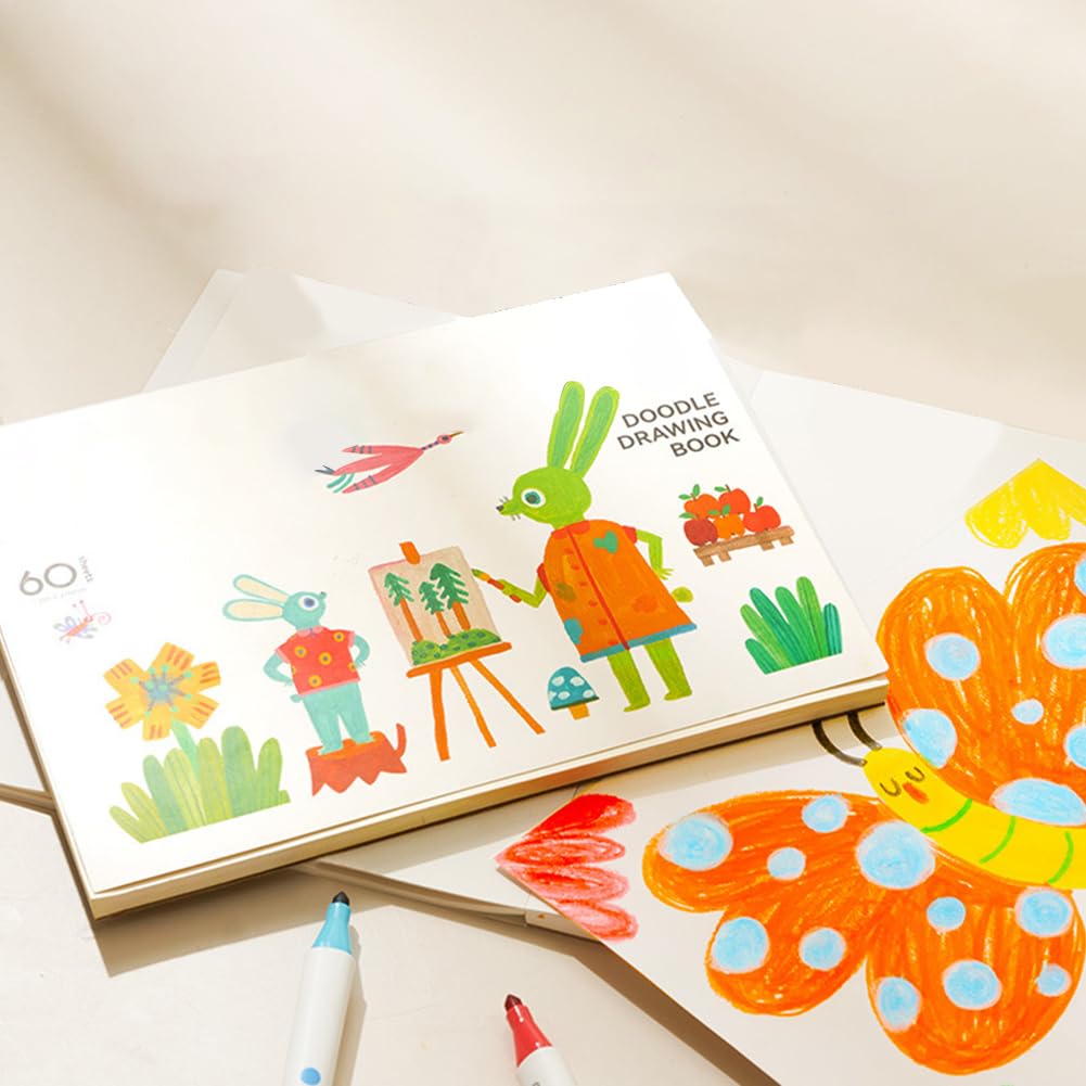 Quaderno Da Schizzo Per Bambini 60 Pagine Da Colorare Su Entrambi I Lati | Libro Da Disegno Per Schizzare Per Bambini Studenti Adulti Principianti Pittori