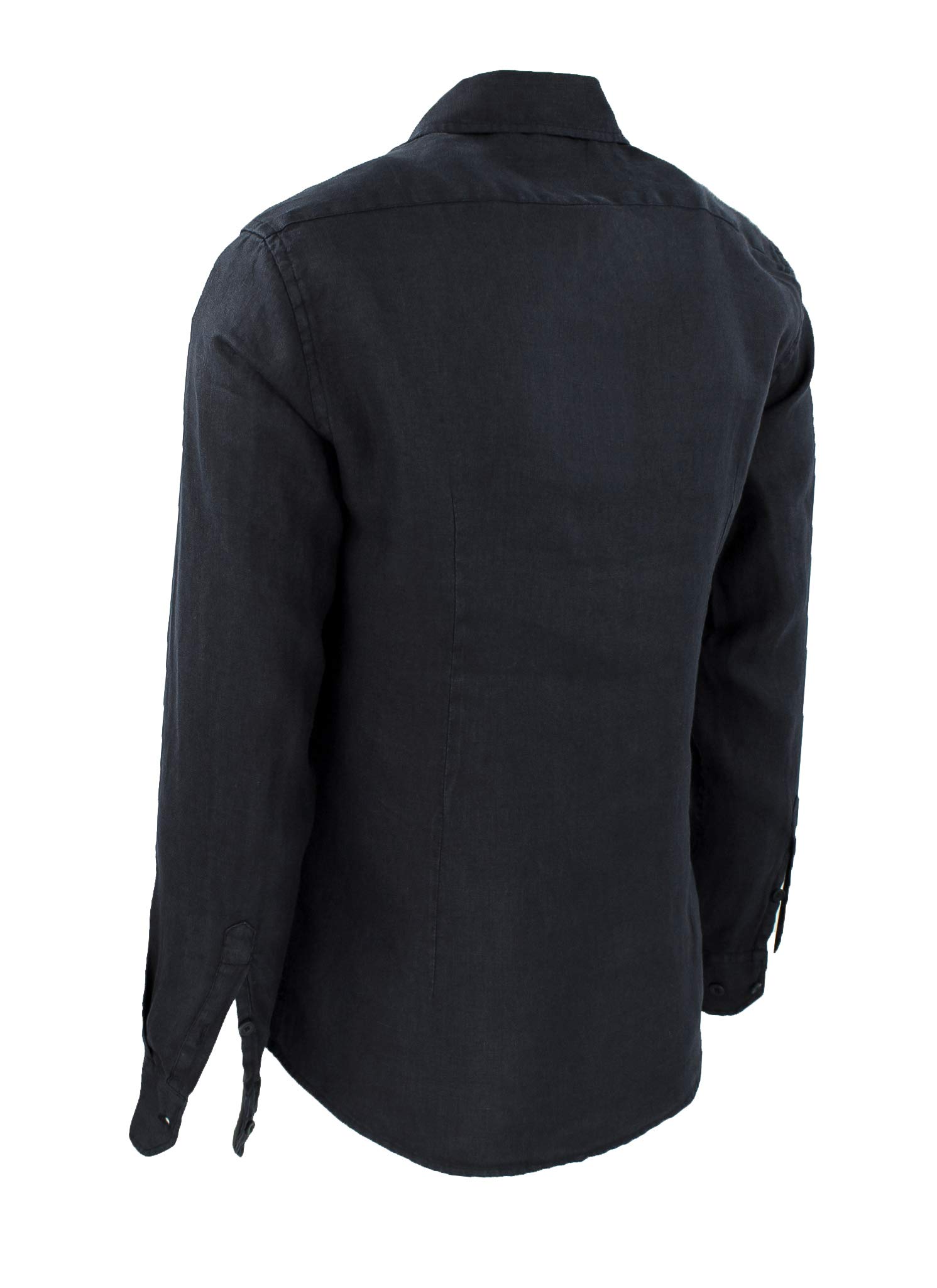 Camicia Uomo in Lino Sartoriale Casual Elegante Estiva Slim Fit